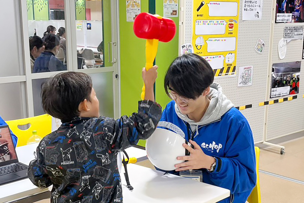 総合文化祭の「健康安全まつり」の一コマ